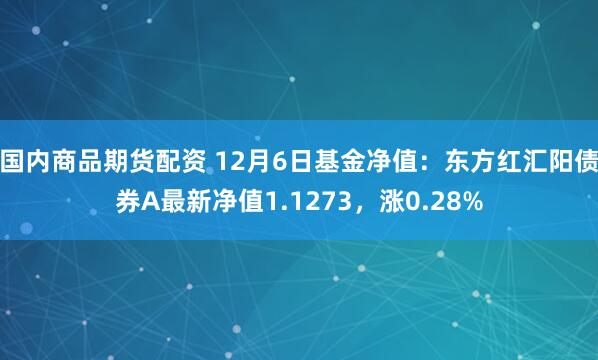 国内商品期货配资 12月6日基金净值：东方红汇阳债券A最新净值1.1273，涨0.28%